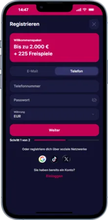 E-Mail oder Telefon wählen NV Casino Login