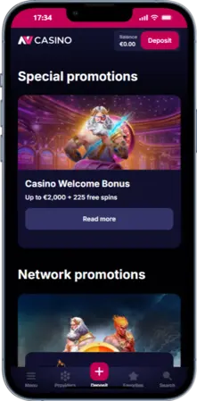 Welkomstbonus NV Casino app