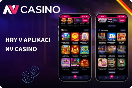 Hry v aplikaci NV Casino app