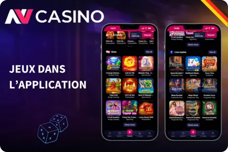 Nv Casino app interface
