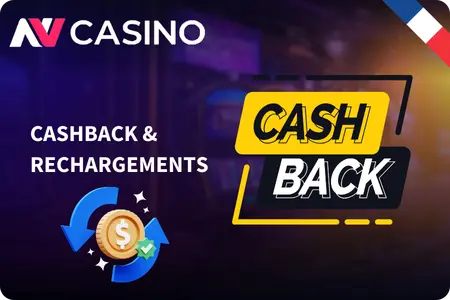 NV Casino France cashback bonus rechargement promotion