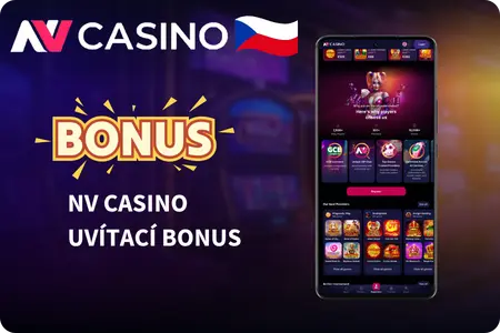 NV Casino bonus 50 000 Kč a 225 zatočení zdarma pro Android