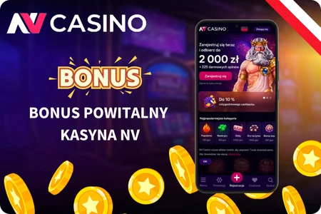 NV Casino bonus powitalny 2000 zł i 225 darmowych spinów dla użytkowników Androida