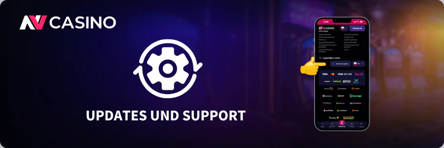 NV Casino iOS App automatische Updates im App Store und Support per Live-Chat